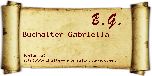 Buchalter Gabriella névjegykártya